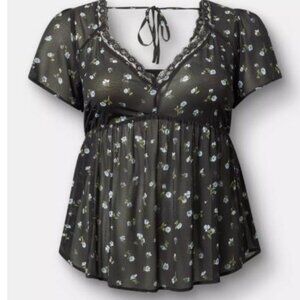Torrid Sheer Blouse